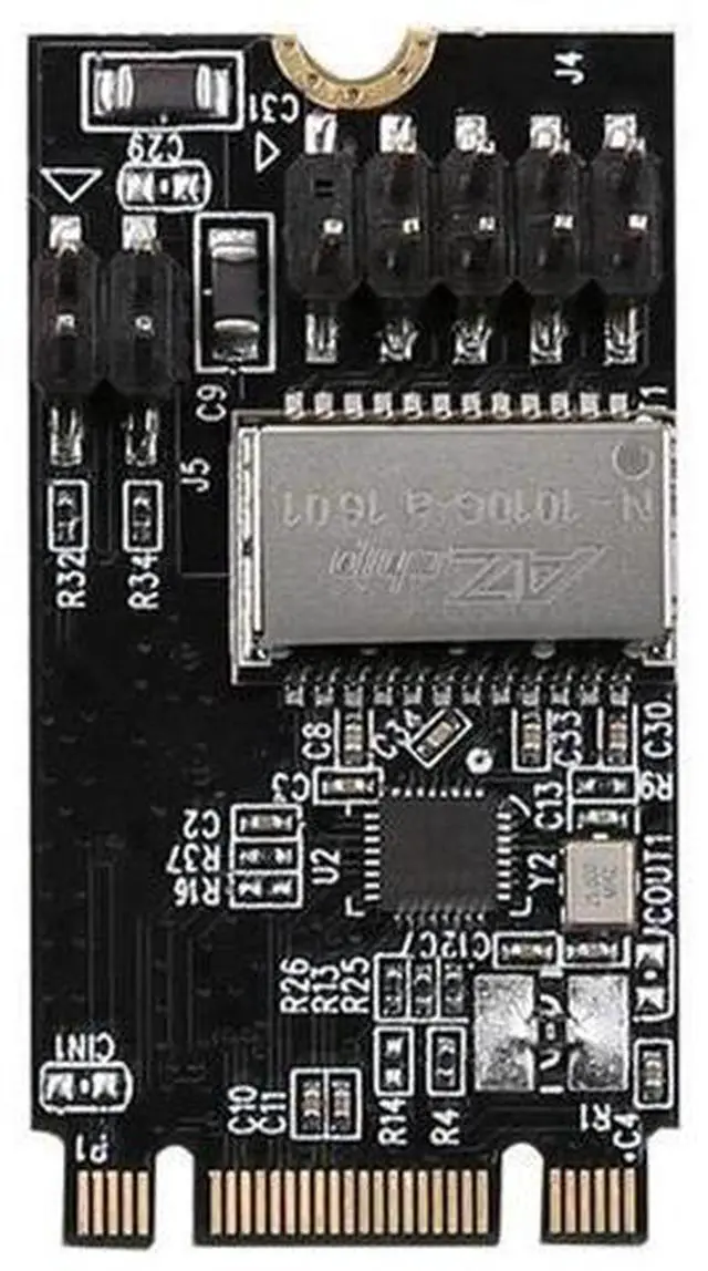 Alt view image 3 of 4 - M.2 B/M Key to RJ45 Gigabit Ethernet Adapter Card, 10/100/1000Mbps PCIe Network Card with Realtek RTL8111H Chip for Laptops