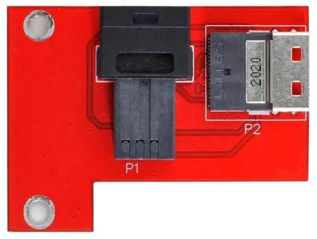 Main image of PCIe 4.0 Slimline SAS SFF-8654 Female to Mini SAS HD SFF-8643 Female PCBA Adapter Card with Full Height & Low Profile Bracket