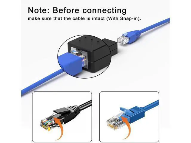 Alt view image 7 of 7 - 10 Pack Black Shielded RJ45 In-Line Coupler, Female to Female Ethernet Cable Extender, Cat8/Cat7/Cat6/Cat5e/Cat5 Universal LAN Connector Adapter
