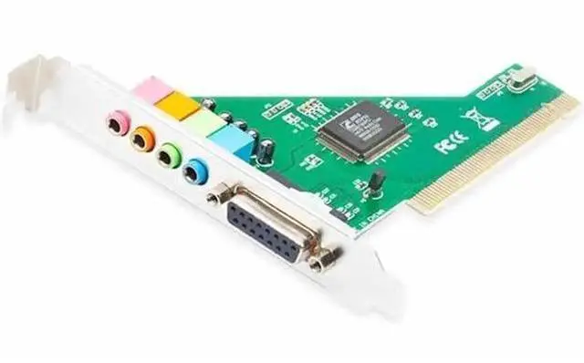 Alt view image 6 of 6 - 4.1 Channel PCI Sound Card with C-Media 8738 Chip, Internal Desktop PC Independent Audio Expansion Adapter for Motherboard Audio Replacement