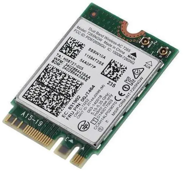 Alt view image 5 of 7 - AC7265 NGFF M.2 WiFi Card, Dual Band 2.4G/5GHz 802.11ac Wireless Network Adapter with Built-in Bluetooth