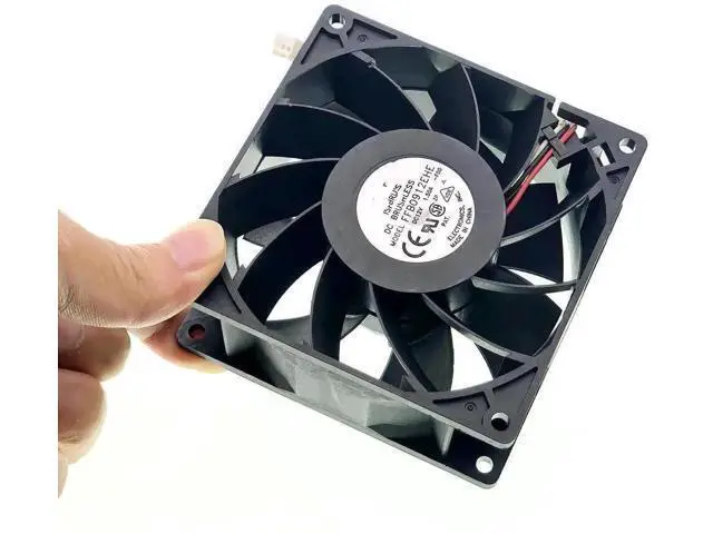 Alt view image 3 of 7 - FFB0912EHE High Speed DC Cooling Fan 9238 92×92×38mm 12V 1.50A 16.2W 3Pin Server Chassis Fan