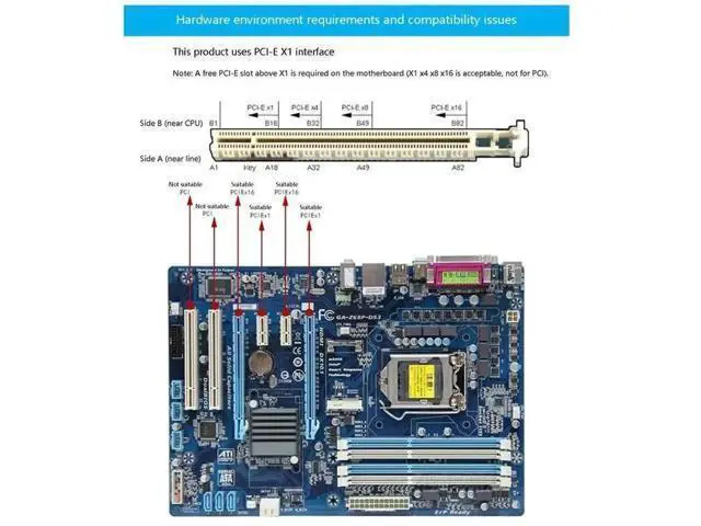 Alt view image 2 of 5 - PCI-E 1X 2-Port Serial Expansion Card AX99100 Chip, Dual DB9 Male COM Ports Support RS232 RS485 RS422 with 12CM Standard Bracket