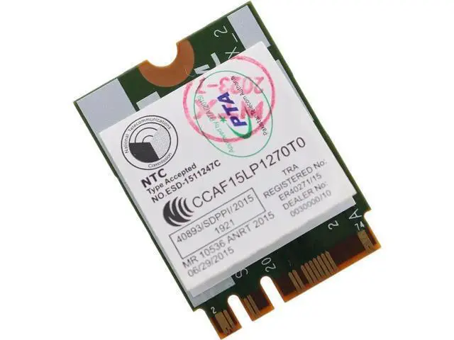 Alt view image 4 of 7 - BCM94352Z NGFF M.2 Dual Band WiFi Card, 802.11ac Wireless Adapter with Bluetooth 4.0, Antenna Cables & Baffle Kit