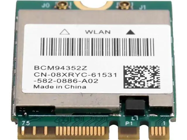 Alt view image 3 of 7 - BCM94352Z NGFF M.2 Dual Band WiFi Card, 802.11ac Wireless Adapter with Bluetooth 4.0, Antenna Cables & Baffle Kit