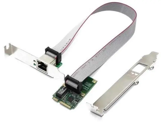 Main image of Mini PCI-E Gigabit Ethernet Network Card, 10/100/1000Mbps RJ45 LAN Adapter, Compatible with Windows XP/7/10 for Laptop Mini PCIe Slot