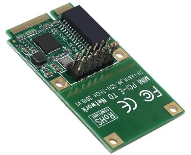 Alt view image 2 of 7 - Mini PCI-E Gigabit Ethernet Network Card, 10/100/1000Mbps RJ45 LAN Adapter, Compatible with Windows XP/7/10 for Laptop Mini PCIe Slot