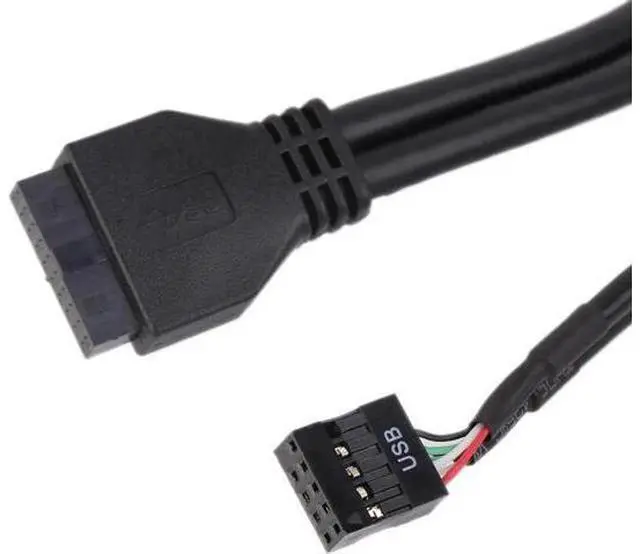 Alt view image 6 of 6 - 3.5 Inch PC Case Front Panel 4-Port USB Hub, 2 USB3.0 + 2 USB2.0 with 2FT Internal Cable for Motherboard USB Header Connection