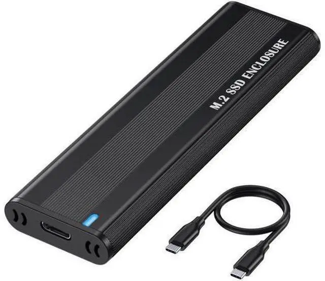 Main image of M.2 NVMe & SATA SSD Enclosure, USB 3.1 Gen 2 10Gbps Type-C External SSD Reader Adapter, Fits M-Key / B+M Key M.2 Drives 2230 2242 2260 2280