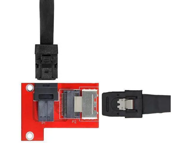 Alt view image 6 of 7 - PCIe 4.0 Mini SAS SFF-8087 to SFF-8643 HD SAS PCBA Adapter Card with PCI Mount Bracket