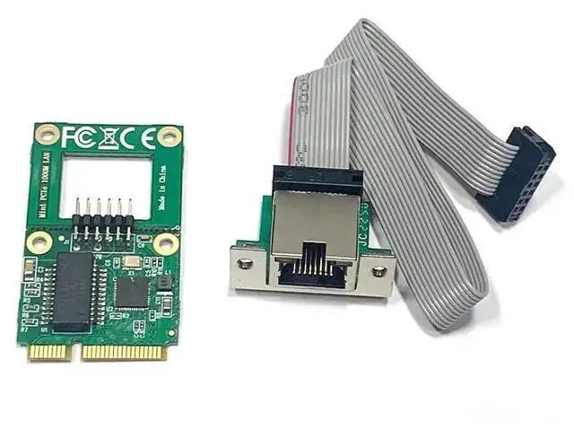 Alt view image 2 of 6 - Mini PCIe Gigabit Ethernet Adapter Card, RTL8111F Chip, 1000Mbps RJ45 GbE Network Card for Servers