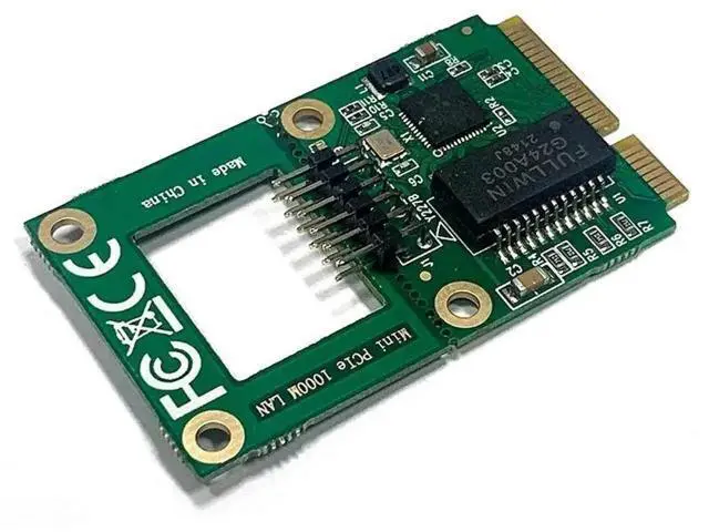 Alt view image 3 of 6 - Mini PCIe Gigabit Ethernet Adapter Card, RTL8111F Chip, 1000Mbps RJ45 GbE Network Card for Servers