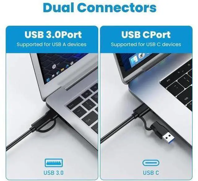 Alt view image 4 of 7 - USB-C M.2 SSD Enclosure, Supports NVMe M-Key & SATA B+M-Key, Fits 2230/2242/2260/2280/22110