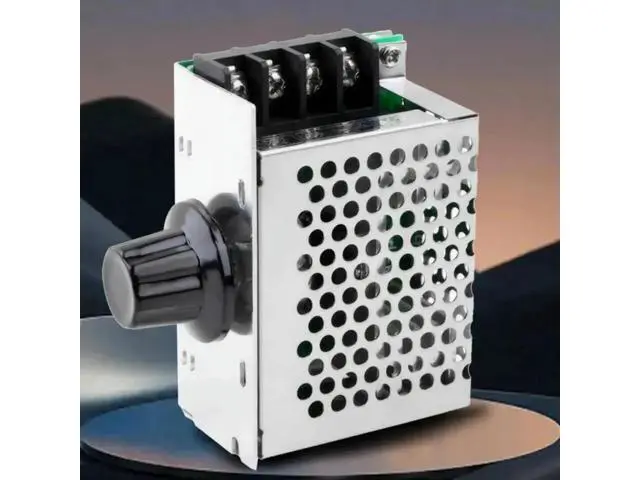 Alt view image 2 of 3 - 4000W High Power Thyristor Voltage Regulator with Housing, AC 220V Electronic Speed & Voltage Control Switch