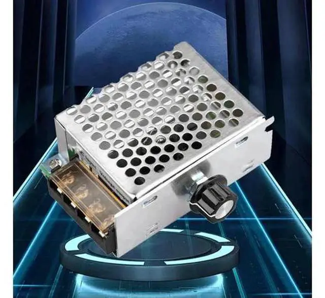 Alt view image 3 of 3 - 4000W High Power Thyristor Voltage Regulator with Housing, AC 220V Electronic Speed & Voltage Control Switch