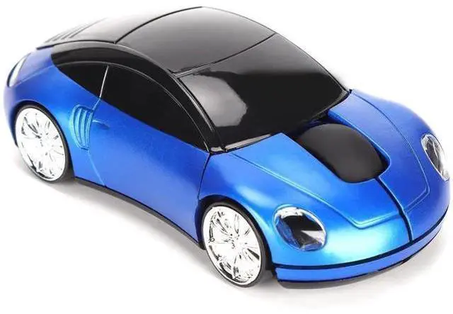 Main image of 2.4G Wireless Cute Car Shape Optical Mouse with USB Receiver, 1600DPI LED Light Wireless Mice for PC Laptop Tablet, Blue