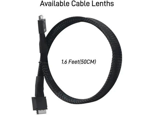 Alt view image 7 of 7 - PCIe 4.0 Oculink Cable SFF-8611 to SFF-8611 8i Server Internal Data Cable, 50CM / 1.6FT