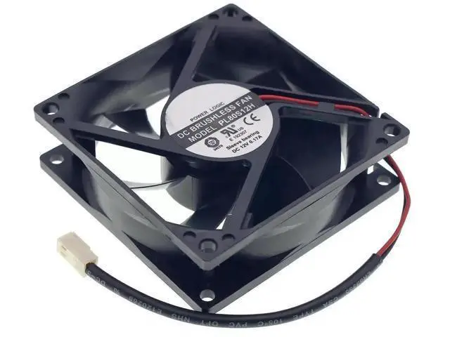 Alt view image 5 of 7 - PL80S12H DC Brushless Cooling Fan, 8025 80×80×25mm 12V 0.17A 2-Wire Replacement Cooler