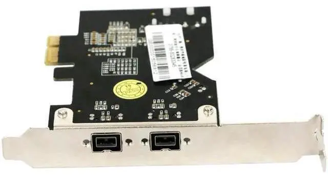 Alt view image 2 of 6 - PCIe x1 3-Port 1394B Controller Card, IEEE 1394B FireWire 800 Add-On Card for Digital Video Camera Capture