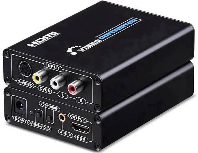 Main image of 720P/1080P 3RCA CVBS S-Video to HDMI Converter Adapter, Composite S-Video R/L Audio to Digital HDMI Converter with RCA S-Video Cable for NES SNES N64 PS2 PS3 HDTV
