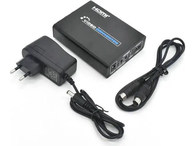 Alt view image 4 of 7 - 720P/1080P 3RCA CVBS S-Video to HDMI Converter Adapter, Composite S-Video R/L Audio to Digital HDMI Converter with RCA S-Video Cable for NES SNES N64 PS2 PS3 HDTV