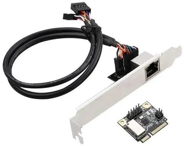 Main image of M.2 B Key M Key Gigabit Ethernet Adapter Card, 10/100/1000Mbps M.2 to RJ45 LAN Card with Realtek RTL8111H Chip for Mini PC & Laptop