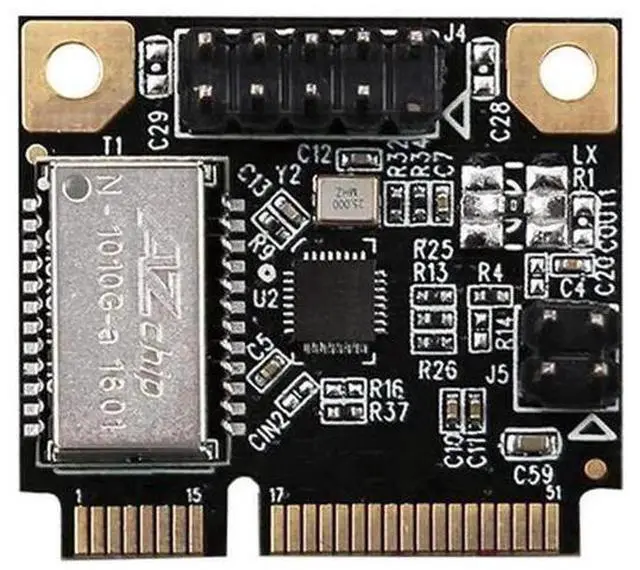 Alt view image 2 of 4 - M.2 B Key M Key Gigabit Ethernet Adapter Card, 10/100/1000Mbps M.2 to RJ45 LAN Card with Realtek RTL8111H Chip for Mini PC & Laptop