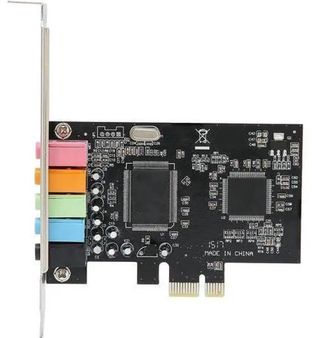 Main image of 6 Channel PCIe Stereo Sound Card, Desktop Internal Audio Conversion Hardware with Driver CD, Compatible with Windows XP/Vista/7 32/64 Bit
