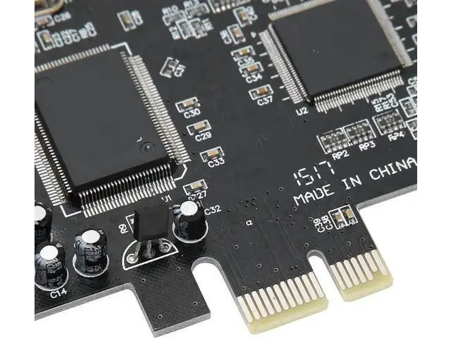 Alt view image 5 of 7 - 6 Channel PCIe Stereo Sound Card, Desktop Internal Audio Conversion Hardware with Driver CD, Compatible with Windows XP/Vista/7 32/64 Bit