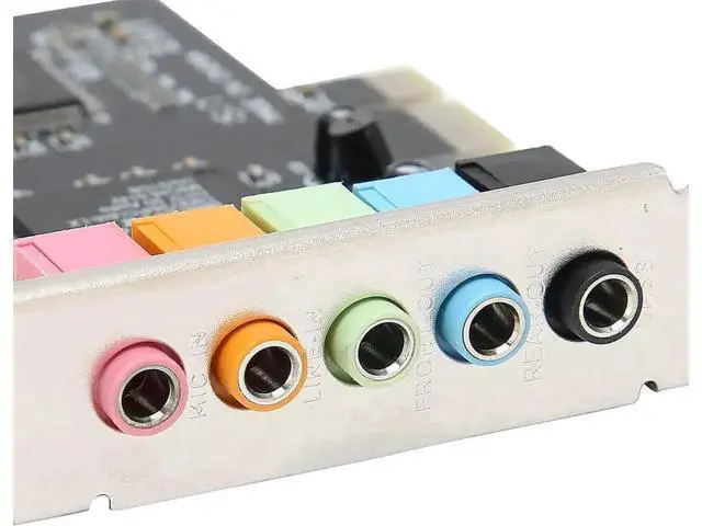 Alt view image 7 of 7 - 6 Channel PCIe Stereo Sound Card, Desktop Internal Audio Conversion Hardware with Driver CD, Compatible with Windows XP/Vista/7 32/64 Bit