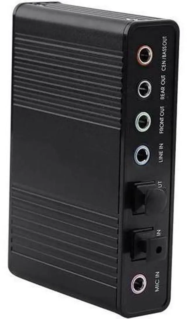 Main image of USB External 5.1 Surround Sound Card, 6 Channel Optical S/PDIF Digital Audio Adapter for PC Laptop
