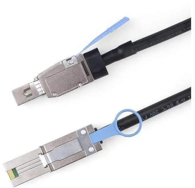 Main image of 2m 6.6ft SFF-8644 to SFF-8088 External Mini SAS HD Hybrid Cable, 6Gbps SAS 2.0 26Pin Interconnect Wire, 100-Ohm Impedance for Server RAID Data Center Storage