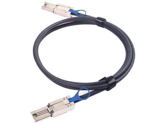 Alt view image 3 of 7 - 0.5m/1.6ft SFF-8088 Male to Male External Mini SAS HD Cable, 26Pin 100-Ohm Shielded SAS 2.0 6Gbps Hybrid Wire for Server RAID Controller, DAS Direct Attached Storage, External Disk Enclosure & Data Ce