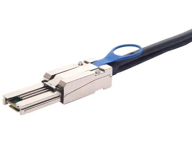 Alt view image 4 of 7 - 0.5m/1.6ft SFF-8088 Male to Male External Mini SAS HD Cable, 26Pin 100-Ohm Shielded SAS 2.0 6Gbps Hybrid Wire for Server RAID Controller, DAS Direct Attached Storage, External Disk Enclosure & Data Ce