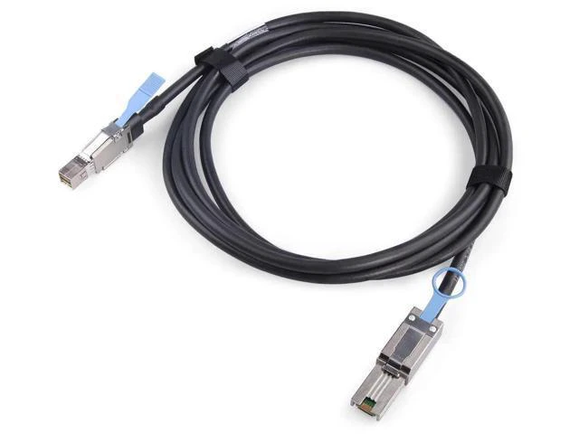 Alt view image 6 of 7 - 0.5m/1.6ft SFF-8088 Male to Male External Mini SAS HD Cable, 26Pin 100-Ohm Shielded SAS 2.0 6Gbps Hybrid Wire for Server RAID Controller, DAS Direct Attached Storage, External Disk Enclosure & Data Ce