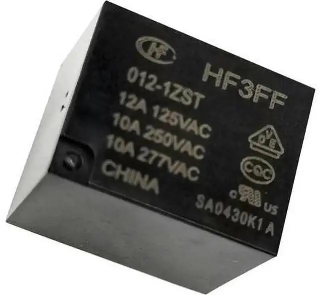 Alt view image 2 of 2 - 5PCS HF3FF-005-1ZST 5V Mini Electromagnetic Relay, 5Pin 12A 125VAC, Alternative HF3FF-012-1ZST 12V / HF3FF-024-1ZST 24V