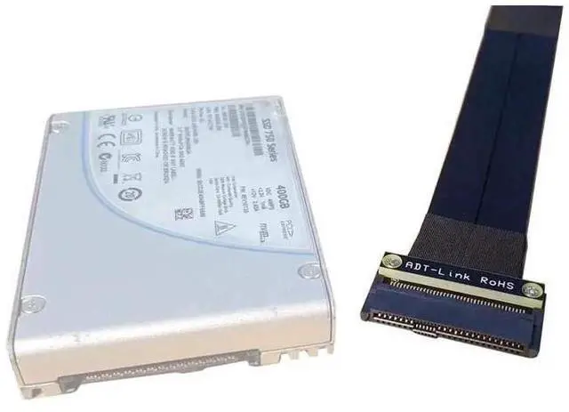Alt view image 4 of 5 - 30cm U.2 SFF-8639 NVMe SSD to PCIe 3.0 X4 Extension Cable R27SF, 8Gbps High Speed Transmission