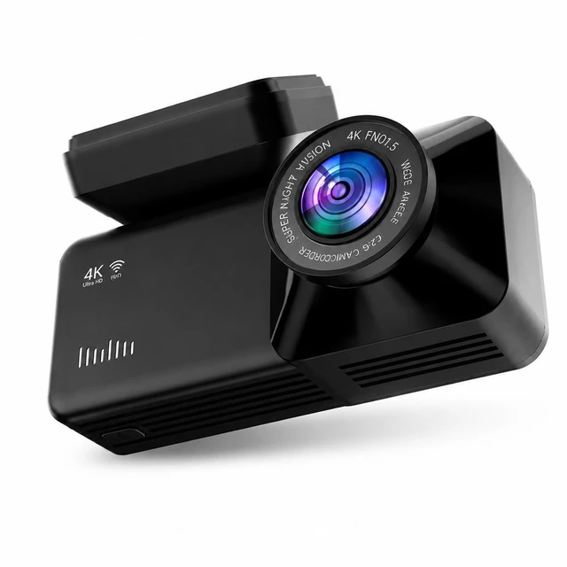 Alt view image 3 of 3 - 4K + 1K Dual Dash Cam Front and Rear 5.8G WiFi Built-in GPS Car Camera, 170° Wide Angle F1.5 Lens, WDR Night Vision, 64GB SD Card, FinalCamX App