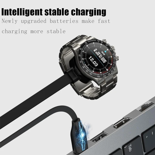 Alt view image 6 of 7 - Smart Watch Charging Cable 3.3FT for Garmln MARO2 Athlete MARO2 Adventurer MARQ2 Captain MARQ2 Golfer MARQ2 Aviator (USB-A)