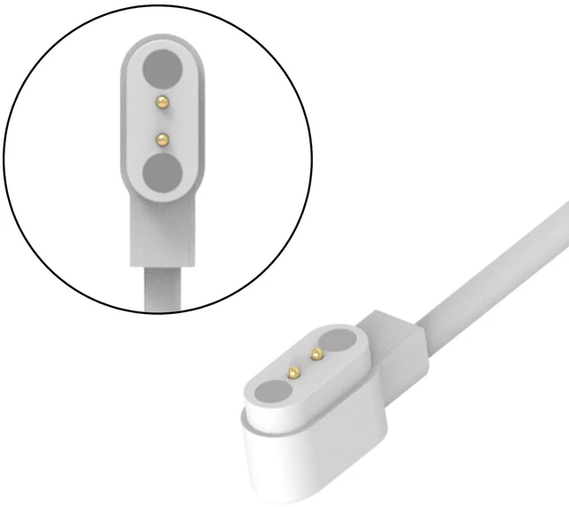 Alt view image 7 of 7 - Replacement Charging Cable Compatible with Blackview BV-SW01/ R3 Pro/ R3/ X2 Smart Watch Charger Cable Portable Magnetic 60cm USB Charging Cord for Blackview R3 Pro Charger (White&White)