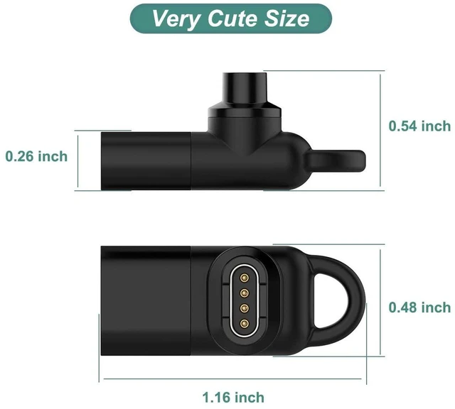 Alt view image 5 of 6 - USB C Charger Adapter for Garmin Watch Fenix 8 7X 7S 7 Pro, Forerunner 965 955 945 935 745 265 255 245 165 55 45, Approach S10 S12 S40 S42 S60 S62 S70, Vivoacitve 3 4 5, Instinct, Venu 2 2S 3