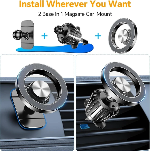 Alt view image 2 of 7 - for Magsafe Car MountStrong MagnetsMagnetic Phone Holder for Car Phone Holder Mount Dash Mounted Holders Phone Holders for Your Car Accessories for Women Men for iPhone 17 Pro Max 16 15 14