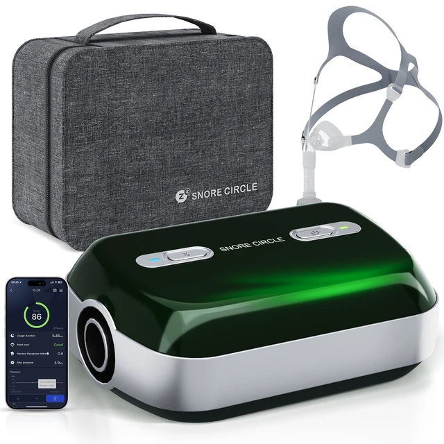 Alt view image 2 of 7 - Sleep Apnea Machine,Fully Automatic Sleep Breathing Machine with Dual Adjustable Modes,Sleep Ventilator,Travel Machine with Accessories &Travel Bag,Efficient and Quiet