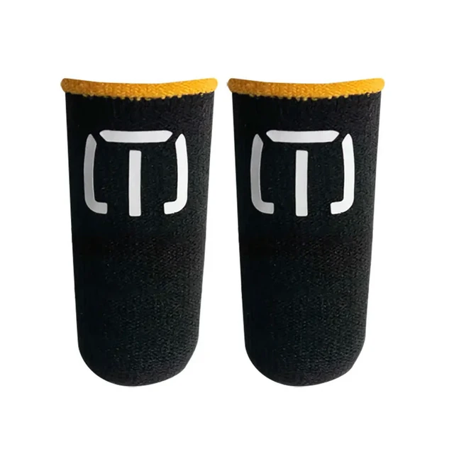 Main image of 1Pair Finger Glove Fingertips Cot Fiber Gaming Finger Sleeves Breathable Fingertip Cover Thumb Gloves for PUBG Mobile Phone Game