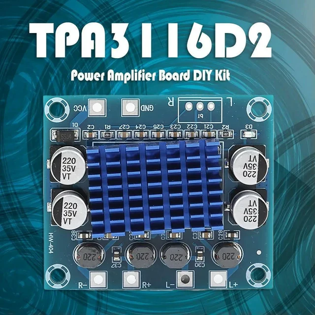 Alt view image 2 of 6 - 2 Channel Digital Audio Power Amplifier Board Stereo Class D 30W for MP3 HW-404