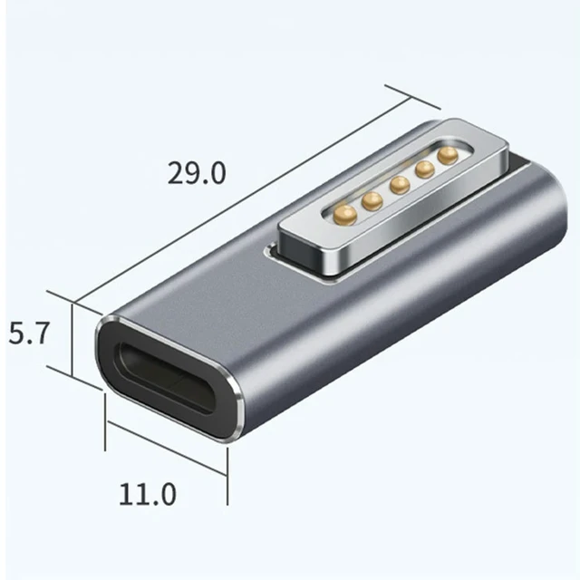 Main image of Type C Magnetic USB PD Adapter for 2 MacBook Pro USB C Female Fast Charging Magnet Plug Converter