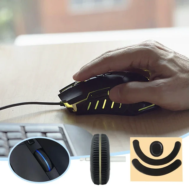 Alt view image 2 of 6 - Mouse Scroll Wheel Pulley Mouse Feet Mouse Skates Plastic Rolling Wheel for G403 G703 G603 Gaming Mouse