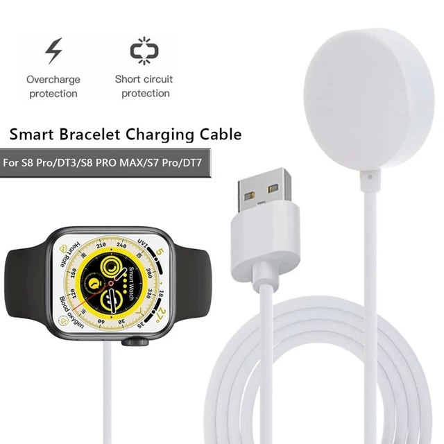 Alt view image 6 of 6 - 5V USB Charger Adapter Watch Accessories watch Charging Cable watch Charger Dock Cord for S8 Pro/DT3/S8 PRO MAX