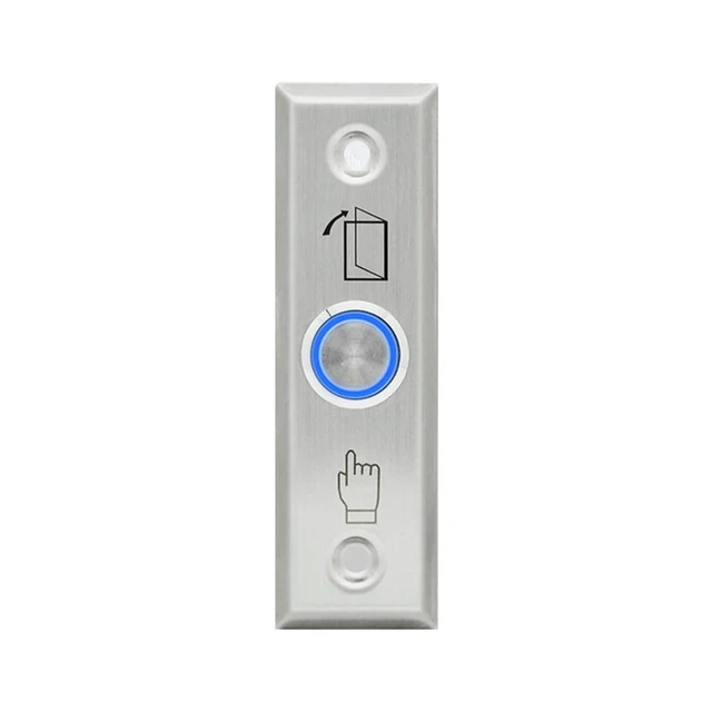 Alt view image 4 of 6 - Creative Exit Button Push Switch Door Stainless Steel Opener Release Buttons for Access Control Electronic Gate Lock