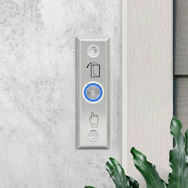 Alt view image 6 of 6 - Creative Exit Button Push Switch Door Stainless Steel Opener Release Buttons for Access Control Electronic Gate Lock